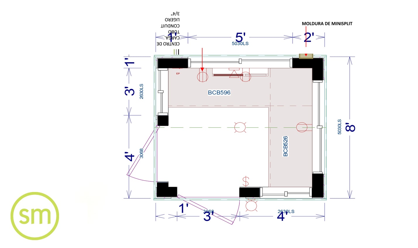 Plano Caseta Móvil
